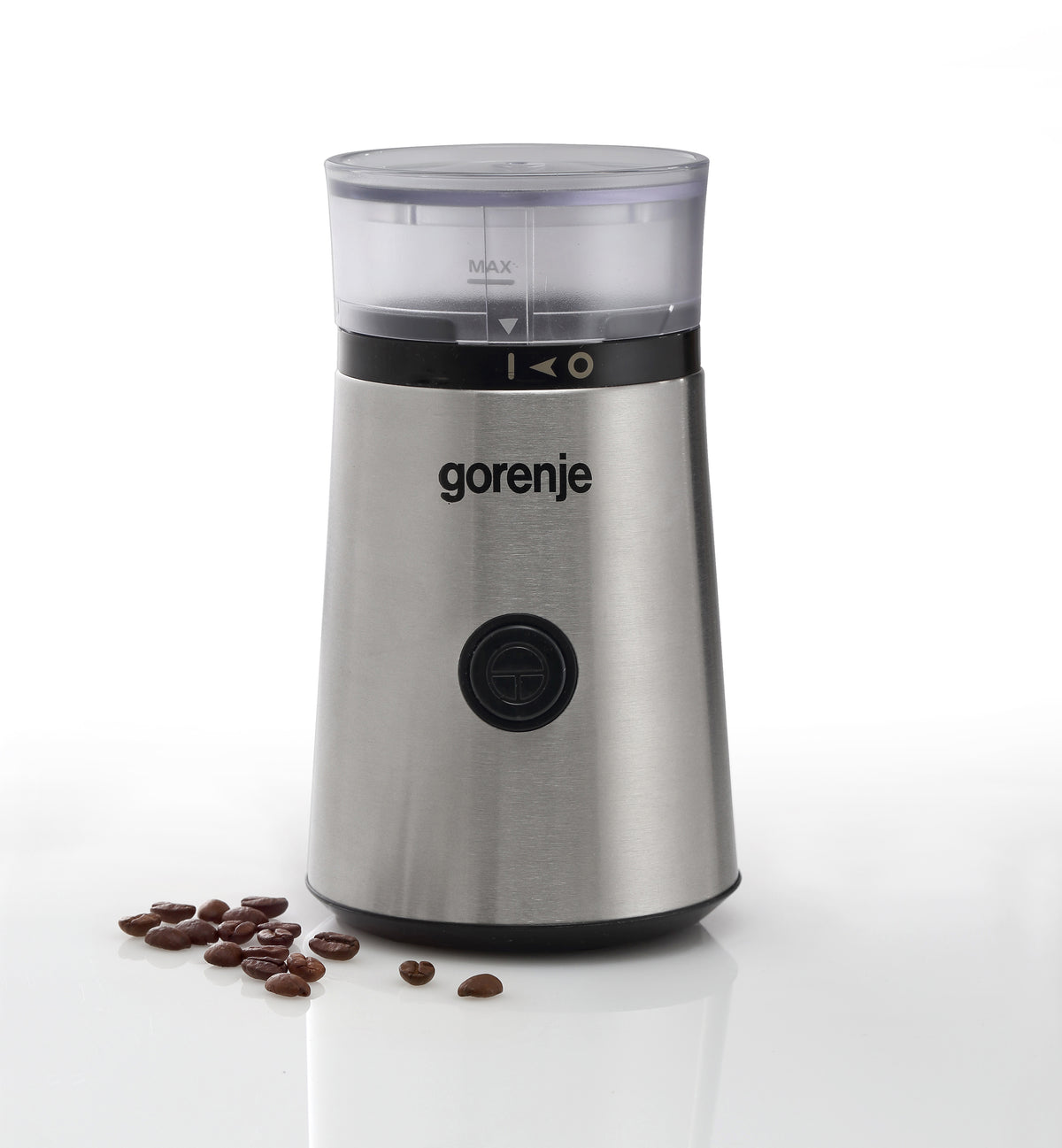 Gorenje | Coffee grinder | SMK150E | 150 W | Coffee beans capacity 60 g | Lid safety switch | Stainless steel