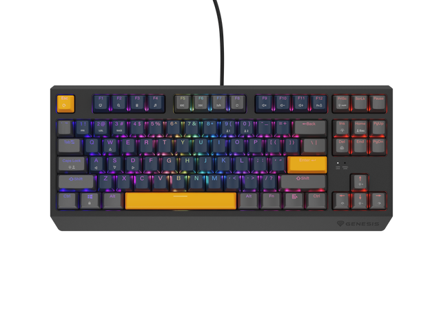 Genesis | THOR 230 | Mechanical Gaming Keyboard | Wired | US | Outemu Panda | Naval Blue Positive