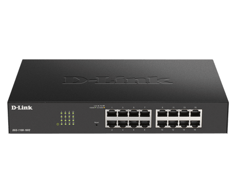 D-Link | Smart Managed Switch | DGS-1100-16V2 | Managed | Desktop | Power supply type 100 to 240 V AC, 50 to 60 Hz Internal