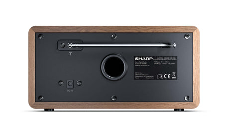 Sharp DR-450(BR) Digital Radio, FM/DAB/DAB+, Bluetooth 4.2, Alarm function, Brown | Sharp | Digital Radio | DR-450(BR) | Bluetooth | Brown