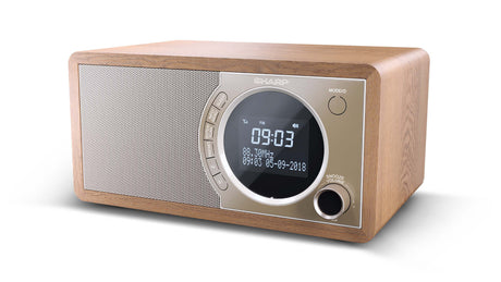 Sharp DR-450(BR) Digital Radio, FM/DAB/DAB+, Bluetooth 4.2, Alarm function, Brown | Sharp | Digital Radio | DR-450(BR) | Bluetooth | Brown
