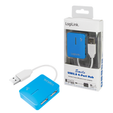 Logilink | USB 2.0 Hub 4-Port, Smile, Blue