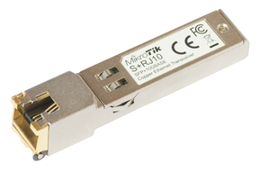 MikroTik | S+RJ10 | SFP+ | Copper | RJ-45 | 10/100/1000/10000 Mbit/s | Maximum transfer distance 200 m | -20 to +60C | COMPATIBLE ONLY WITH ACTIVE COOLING SWITCHES (DISCONNECTS WITH PASSIVE COOLING SWITCHES) -20 to +60C