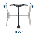 Gembird | Wall mount | WM-55ST-01 | Tilt, swivel, rotate | 32-55 " | Maximum weight (capacity) 32 kg | Black