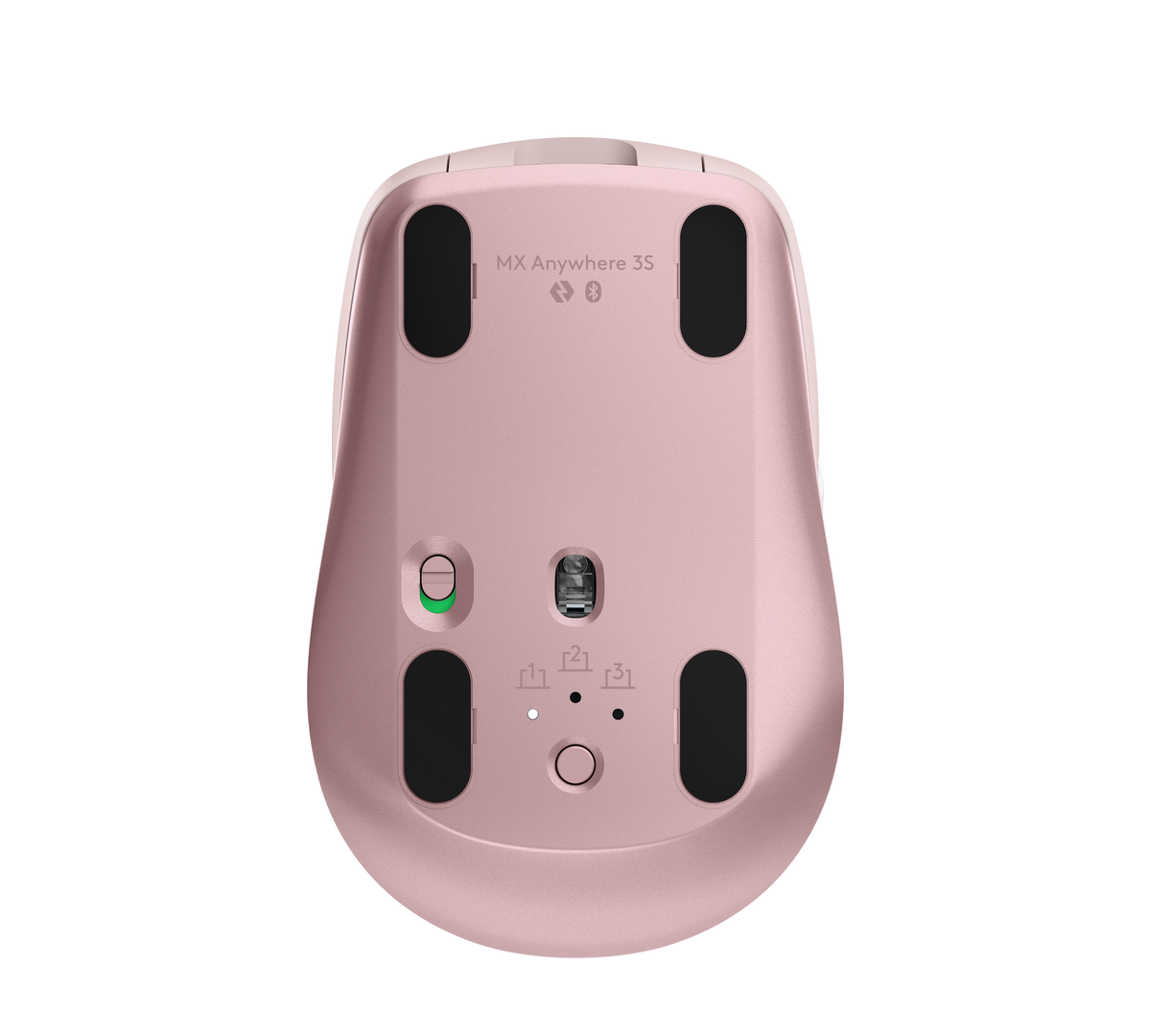 Belaidė pelė Logitech MX Anywhere 3S - RF Wireless + Bluetooth, Laser, 8000 DPI, Rose