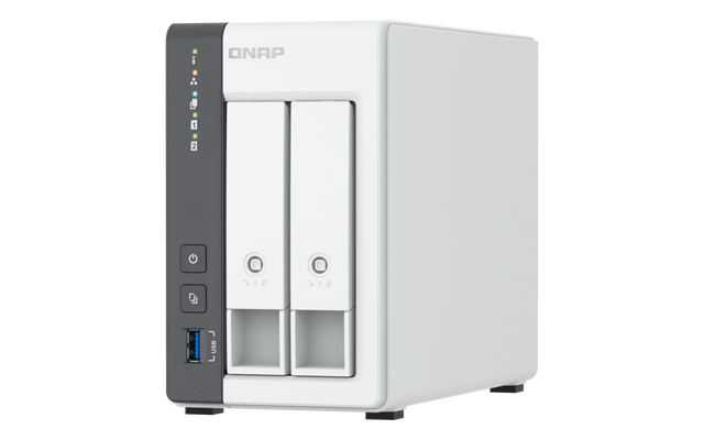 QNAP 2-bay 2.5 GbE NAS with Integrated NPU | TS-216G | ARM 4-core | Cortex-A55 | Processor frequency 2.0 GHz | 4 GB