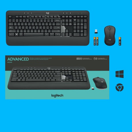 Logitech MK540 Advanced Combo Belaidė klaviatūra + pelė, US, Juoda