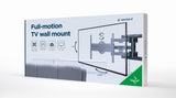 Gembird | Wall mount | WM-80STR-01 | Tilt, swivel, rotate | 40-80 " | Maximum weight (capacity) 50 kg | Black