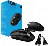 Logitech G305 Lightspeed Belaidė žaidimų pelė, RF Wireless + Bluetooth, 12000 DPI, Juoda