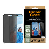 PanzerGlass Screen protector | Apple | iPhone 16 Pro | Glass | Black | Ultra-Wide Fit