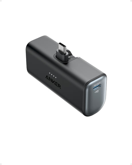 Anker Nano Power Bank Built-In with USB-C Connector | A1653H11 | 5000 mAh | Black