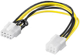 Goobay | Power cable/adapter for PC graphics card; PCI-E/PCI Express; 6-pin to 8-pin