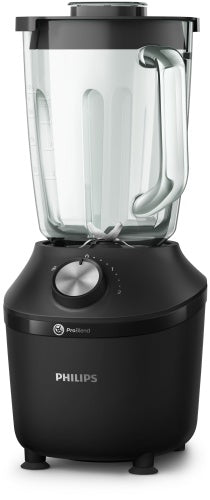 Philips Blender | HR2291/01 3000 Series | Tabletop | 600 W | Jar material Glass | Jar capacity 2 L | Ice crushing | Black