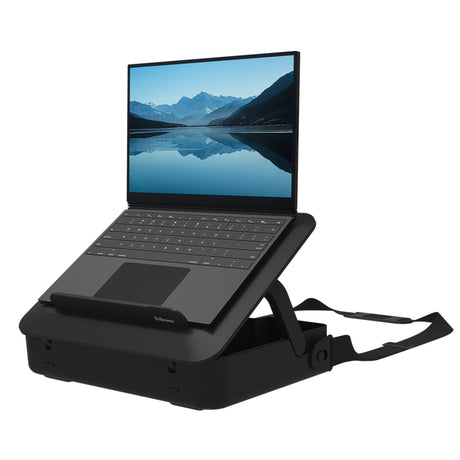 Fellowes | Breyta 2in1 Laptop Carry Case/Laptop Riser | 384 x 308 x 89 mm | Black