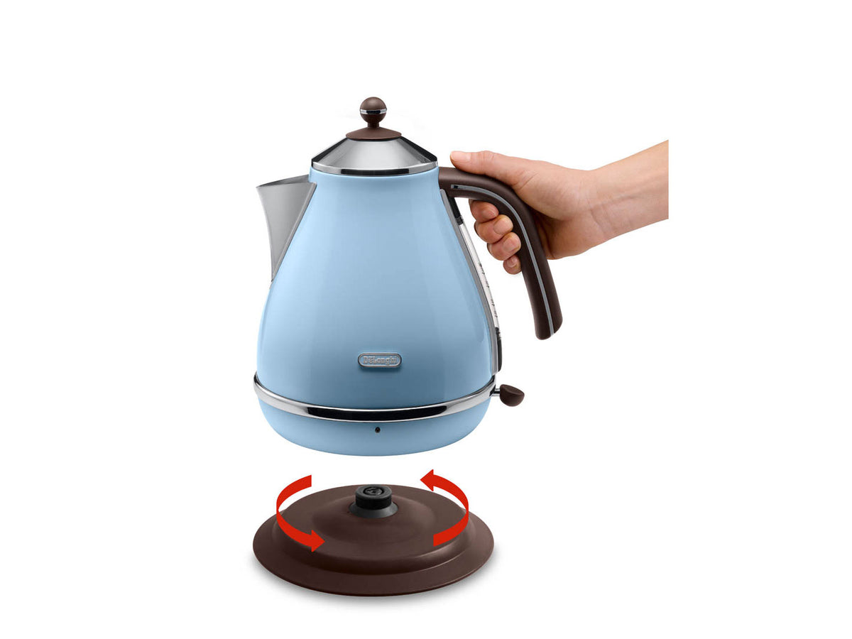 Delonghi | Kettle | KBOV 2001.AZ | Standard | 2000 W | 1.7 L | Stainless steel | 360° rotational base | Azure