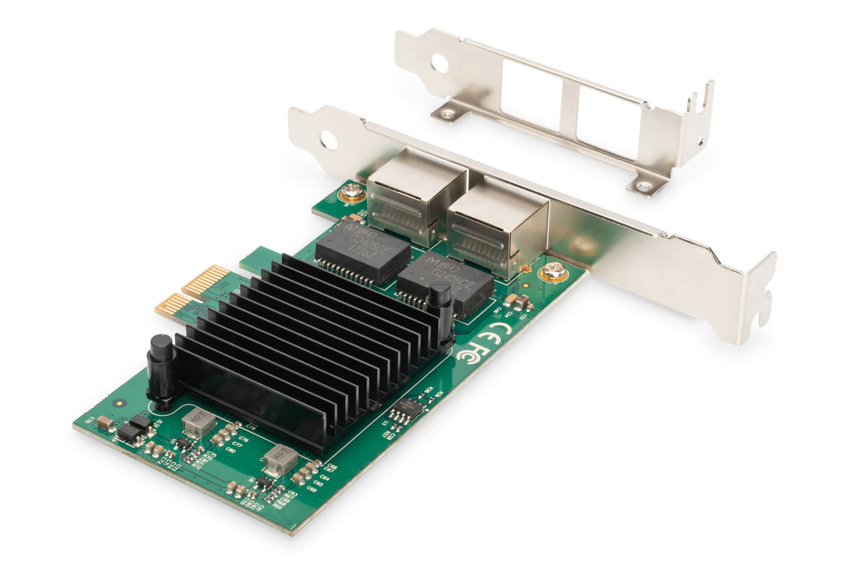 Digitus | Gigabit Ethernet PCI Express Card, 2-port 32-bit, low profile bracket, Intel chipset | DN-10132