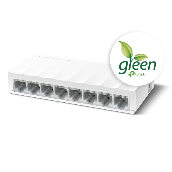 TP-LINK | 8-Port 10/100Mbps Desktop Network Switch | LS1008 | Unmanaged | Desktop | Power supply type External