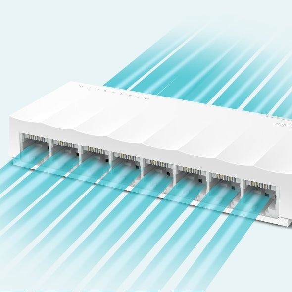 TP-LINK | 8-Port 10/100Mbps Desktop Network Switch | LS1008 | Unmanaged | Desktop | Power supply type External