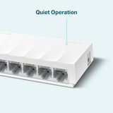 TP-LINK | 8-Port 10/100Mbps Desktop Network Switch | LS1008 | Unmanaged | Desktop | Power supply type External