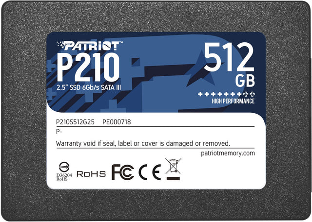 PATRIOT P210 SSD 2.5inch 512GB SATA 3