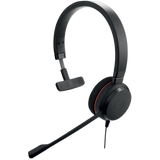 Jabra Evolve 20 MS Mono Laidinės ausinės, USB-A, Juoda