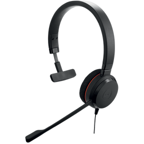 Jabra Evolve 20 MS Mono Laidinės ausinės, USB-A, Juoda