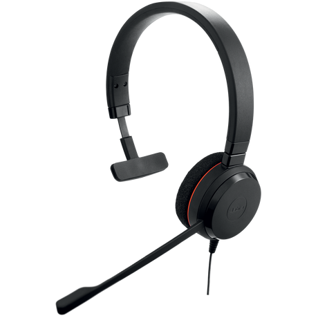 Jabra Evolve 20 MS Mono Laidinės ausinės, USB-A, Juoda