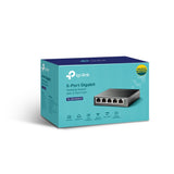 TP-LINK | Switch | TL-SG1005LP | Unmanaged | Desktop | PoE+ ports quantity 4 | Power supply type External