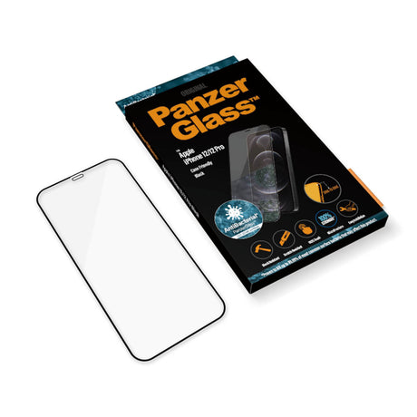 PanzerGlass | Apple | For iPhone 12/12 Pro | Glass | Black | 100% touch; The coating is non-toxic | Case Friendly