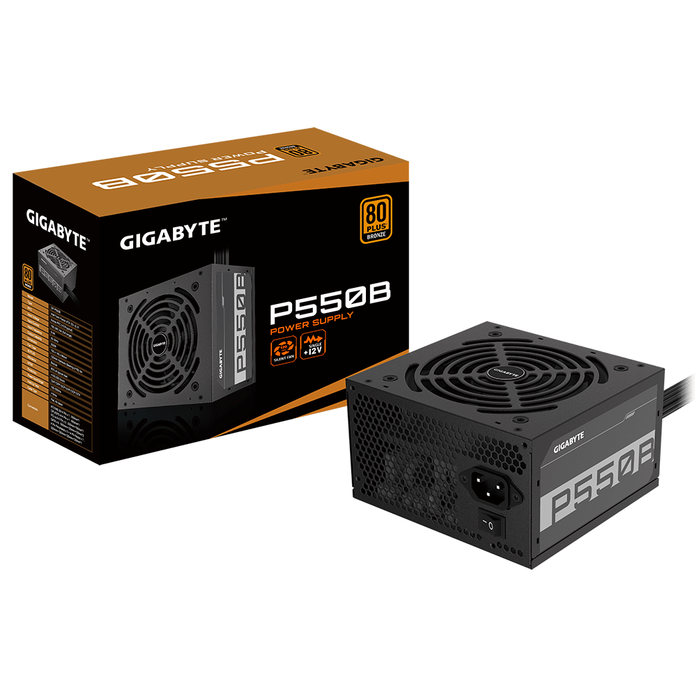 Gigabyte | GP-P550B | 550 W | 80 PLUS Bronze certified