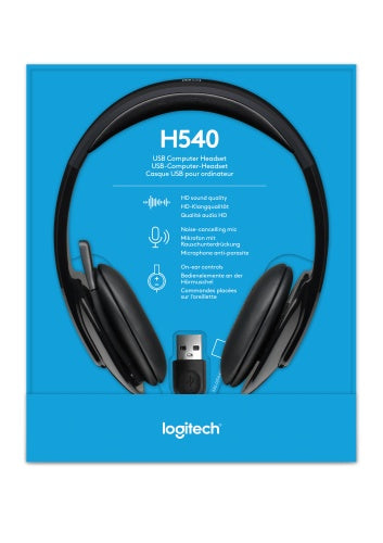 Logitech | Headset | H540 | Built-in microphone | USB Type-A | Black