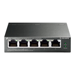 TP-Link TL-SG105PE 5-Port Gigabit Easy Smart Šakotuvas su 4-Port PoE+