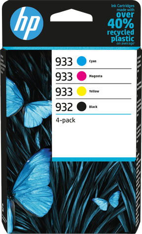 HP 932/933 4-pack (6ZC71AE) Rašalinių kasečių komplektas, BK/C/M/Y