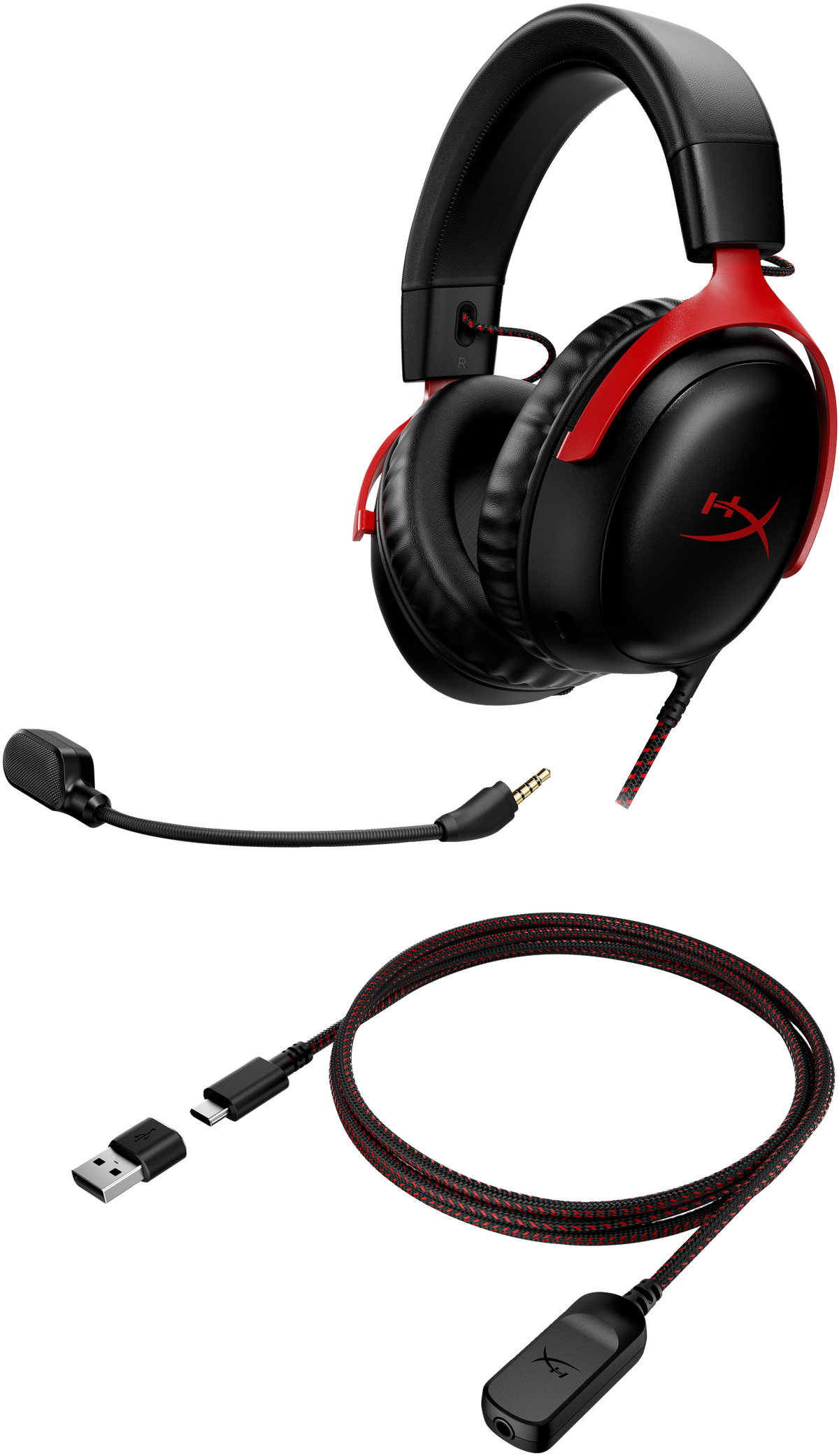 HyperX | Headset | Cloud III | Built-in microphone | 3.5 mm | Black/Red