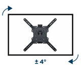 Gembird | Wall mount | WM-55ST-01 | Tilt, swivel, rotate | 32-55 " | Maximum weight (capacity) 32 kg | Black
