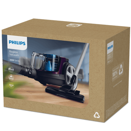 Philips | Vacuum cleaner | PowerPro Compact FC9333/09 | Bagless | Power 650 W | Dust capacity 1.5 L | Purple