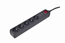 EnerGenie | Surge Protector SPG5-C-15/ 4.5 m/ 5 Sockets/ Black