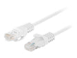 Lanberg Patchcord CAT.6 UTP 2M fluke passed 10-pack, White | PCU6-20CC-0200-W
