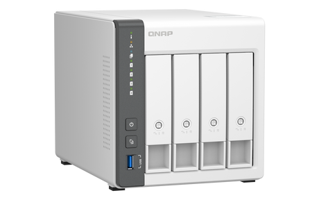 QNAP | 4 Bay ARM | TS-433-4G | Cortex-A55 | ARM 4-core | Processor frequency 2.0 GHz | 4 GB | On board (non-expandable)