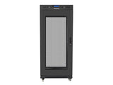 Lanberg | Rack cabinet 19" free-standing 27U/600x800 (flat pack) with mesh door, LCD | FF01-6827-23BL | Black