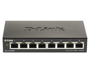 D-Link | Smart Gigabit Ethernet Switch | DGS-1100-08V2 | Managed | Desktop | Power supply type External | 24 month(s)