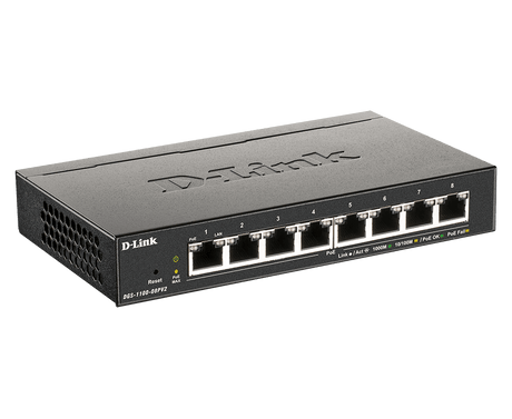 D-Link | 8-Port Gigabit PoE Smart Managed Switch | DGS-1100-08PV2 | Web managed | Desktop | Power supply type External