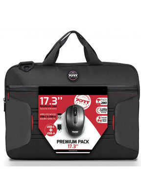 PORT DESIGNS | PREMIUM PACK 17.3 | Messenger - Briefcase | Black
