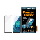PanzerGlass | Samsung | Galaxy S20 FE CF | Glass | Black | Works with face recognition and is compatible with the in-screen fingerprint reader; Case Friendly | Clear Screen Protector