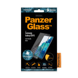 PanzerGlass | Samsung | Galaxy S20 FE CF | Glass | Black | Works with face recognition and is compatible with the in-screen fingerprint reader; Case Friendly | Clear Screen Protector