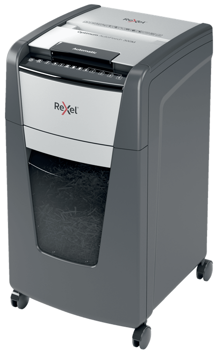 Rexel Optimum AutoFeed+ 300M Dokumentų naikiklis Micro-cut shredding 2x15 mm P-5 60L 55 dB
