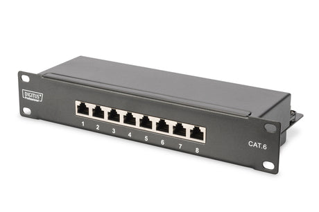 Digitus 10" Network Set, 6U cabinet, shelf, PDU, 8-port switch, CAT 6 patch panel, Grey | Digitus | Network Set | DN-10-SET-1