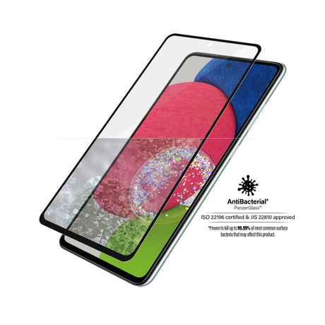 PanzerGlass | Samsung | Galaxy A52 | Black/Transparent | Antifingerprint screen protector