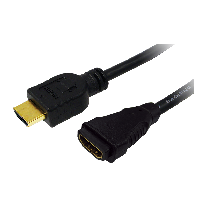 Logilink | HDMI Cable Type A Male - HDMI Type A Female | CH0056 | HDMI Type A Female | HDMI Type A Male | HDMI to HDMI | 2 m