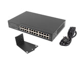 LANBERG switch rack 19inch 24-port 1GB